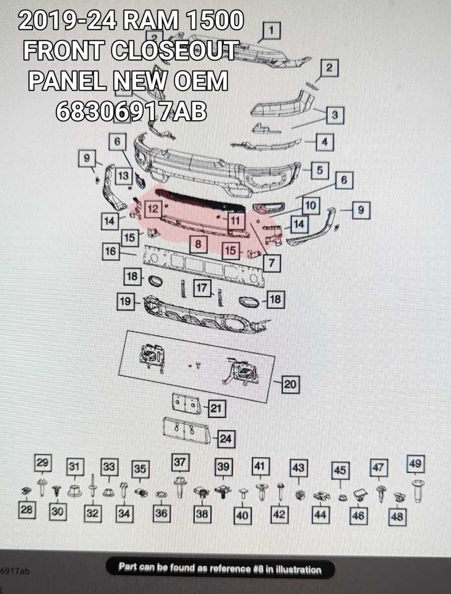 2019 ram 1500 parts diagram