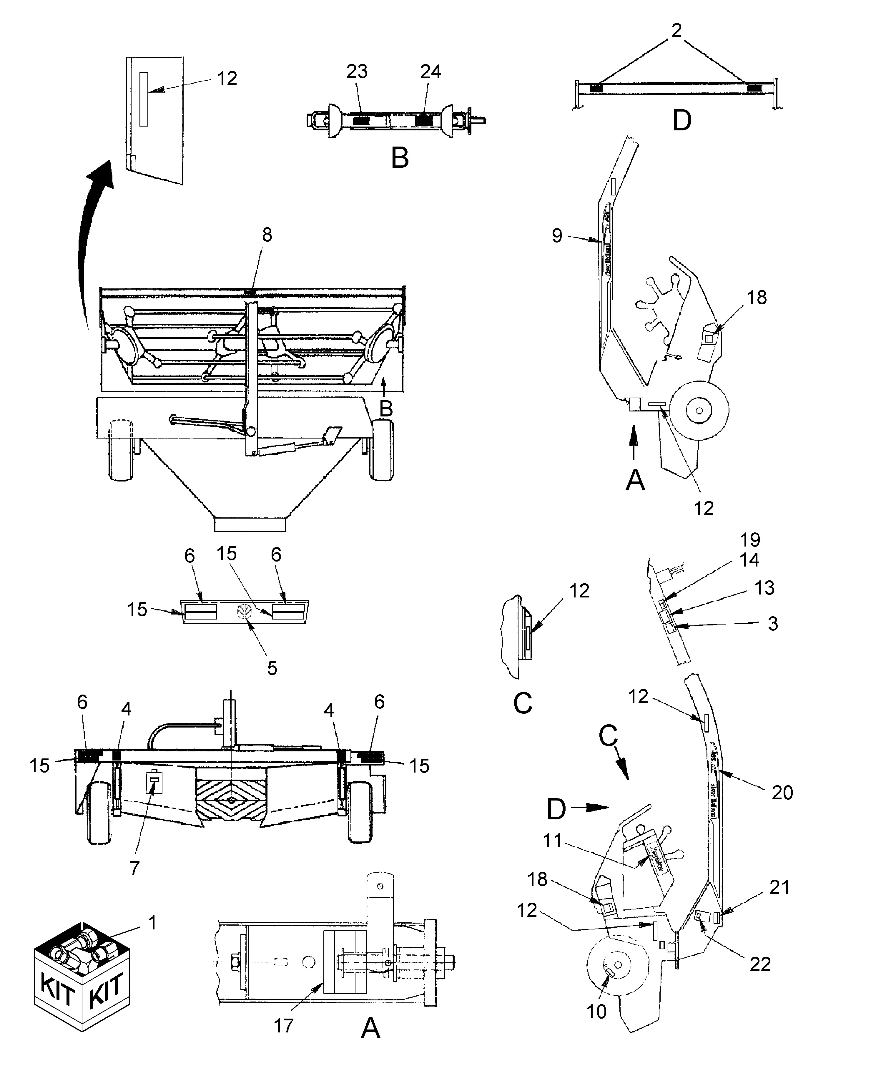 new holland 499 haybine parts diagram