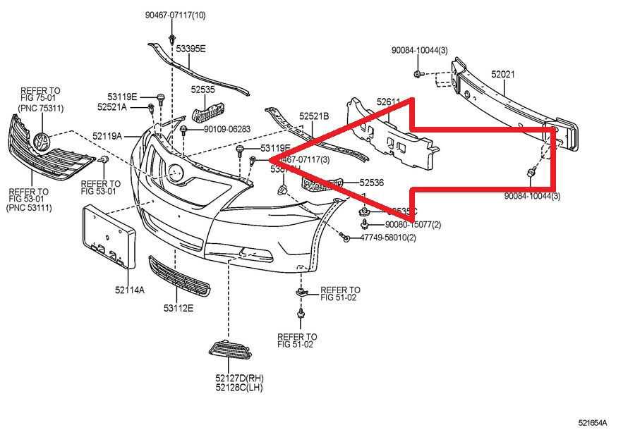 toyota camry body parts diagram