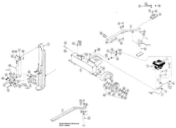 huskee 22 ton log splitter parts diagram