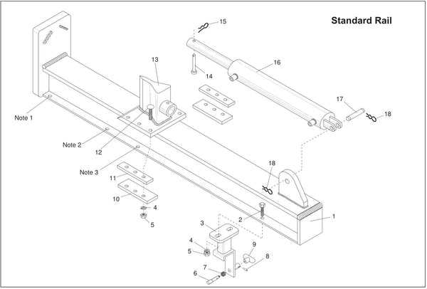 huskee 22 ton log splitter parts diagram