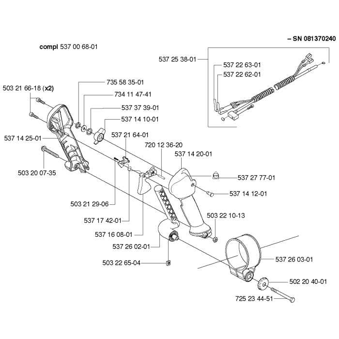 husqvarna 125b blower parts diagram