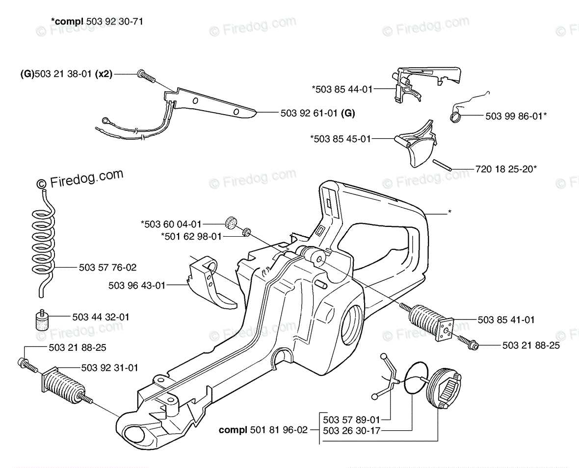 husqvarna 359 parts diagram