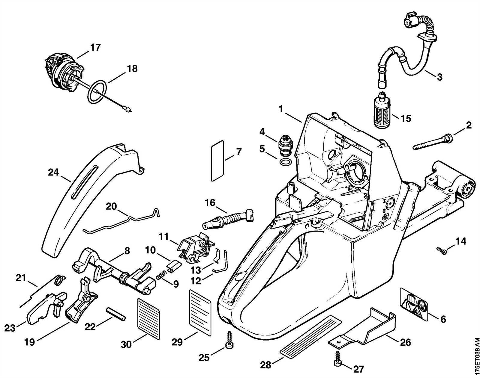 husqvarna 440 parts diagram