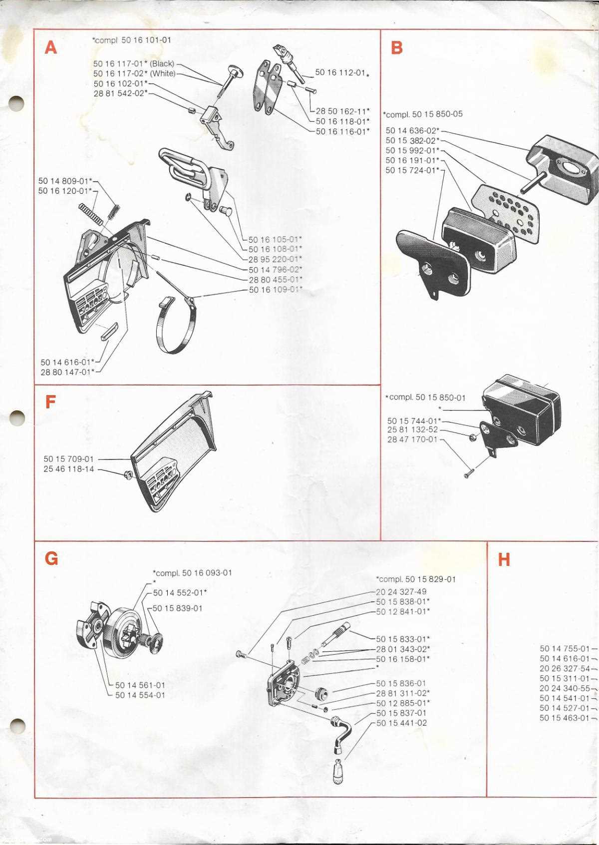 husqvarna 61 parts diagram