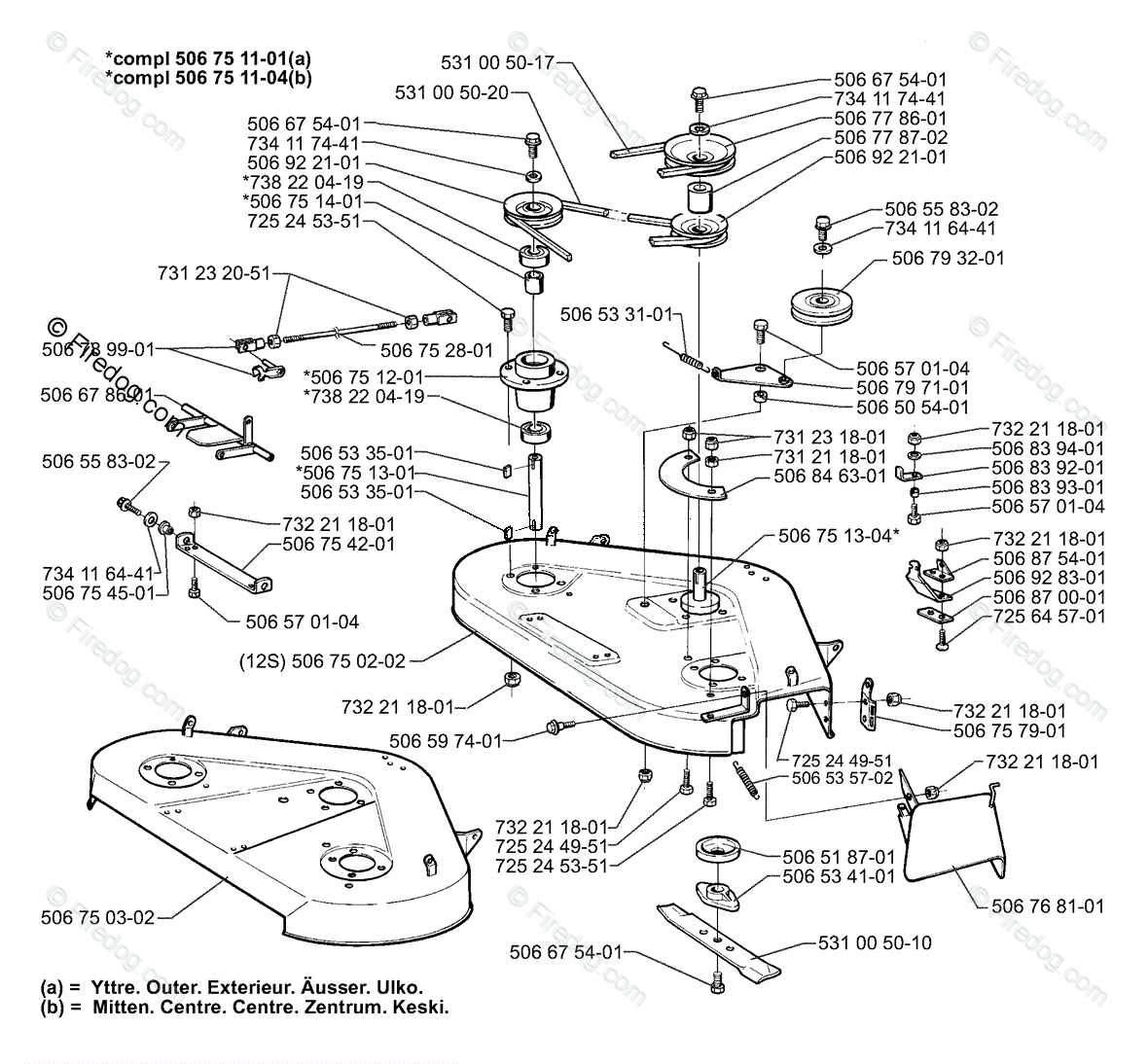 husqvarna self propelled mower parts diagram