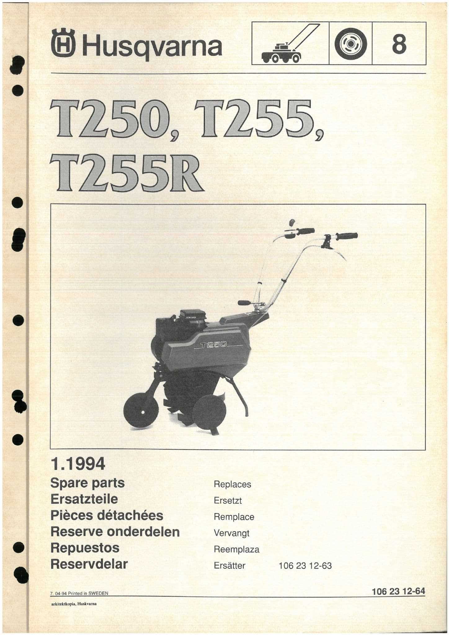 husqvarna tiller parts diagram