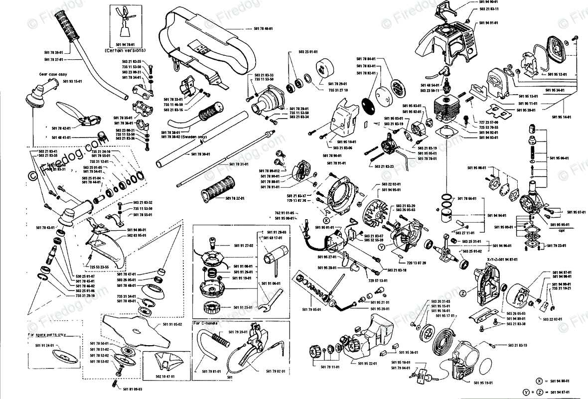 husqvarna weed eater parts diagram