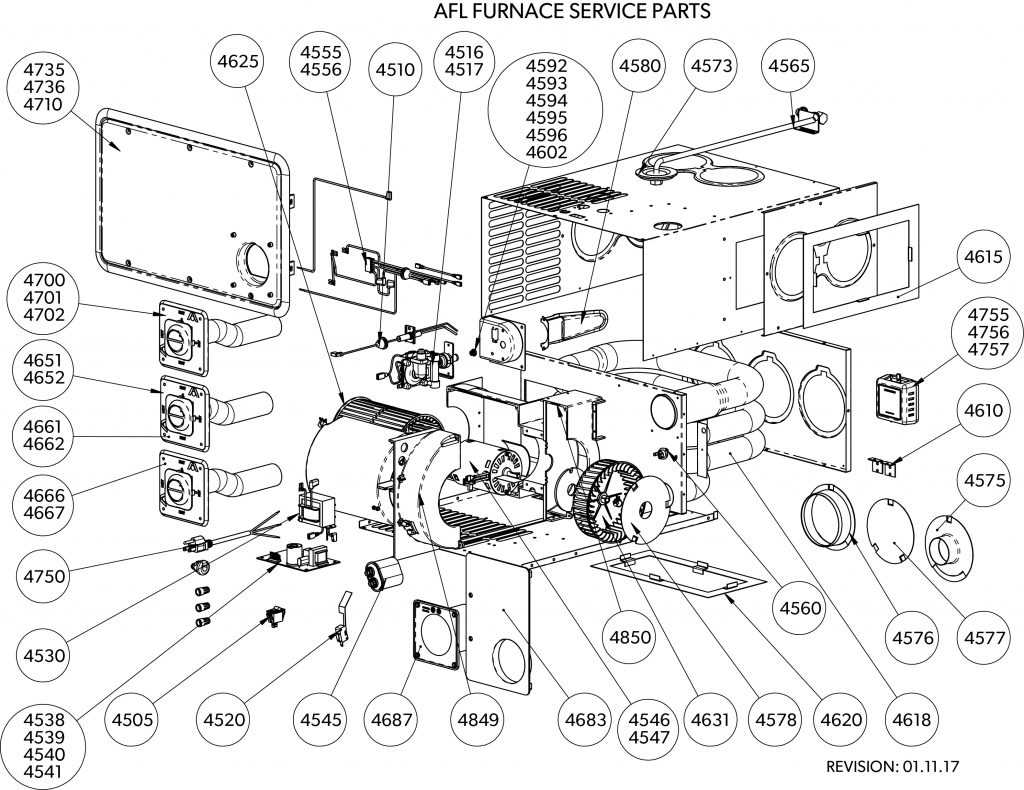 hydro flame furnace parts diagram