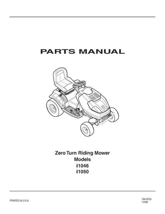 zero turn mower parts diagram