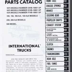 international truck parts diagram