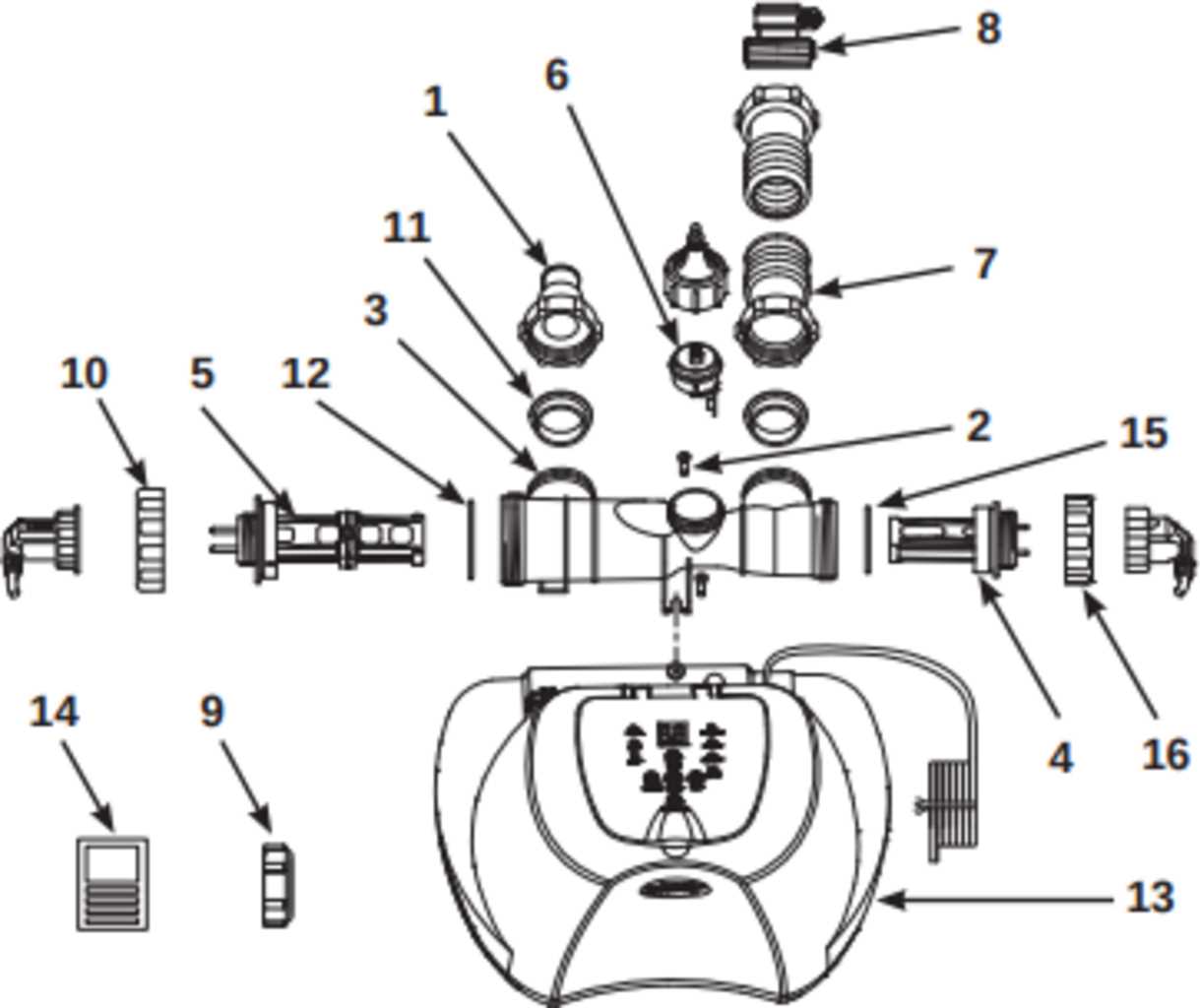 intex pool pump parts diagram