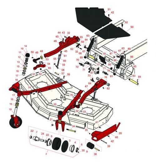 toro mower deck parts diagram