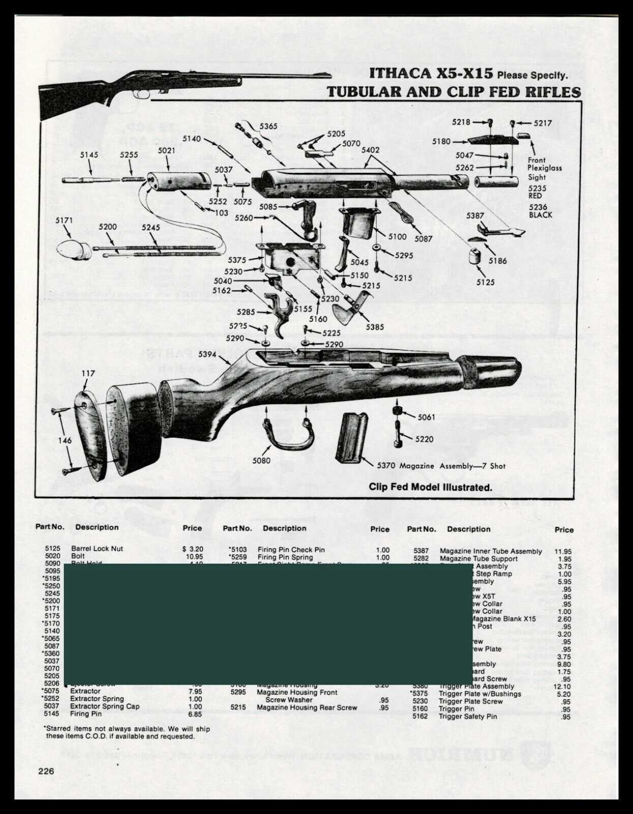 ithaca m49 parts diagram