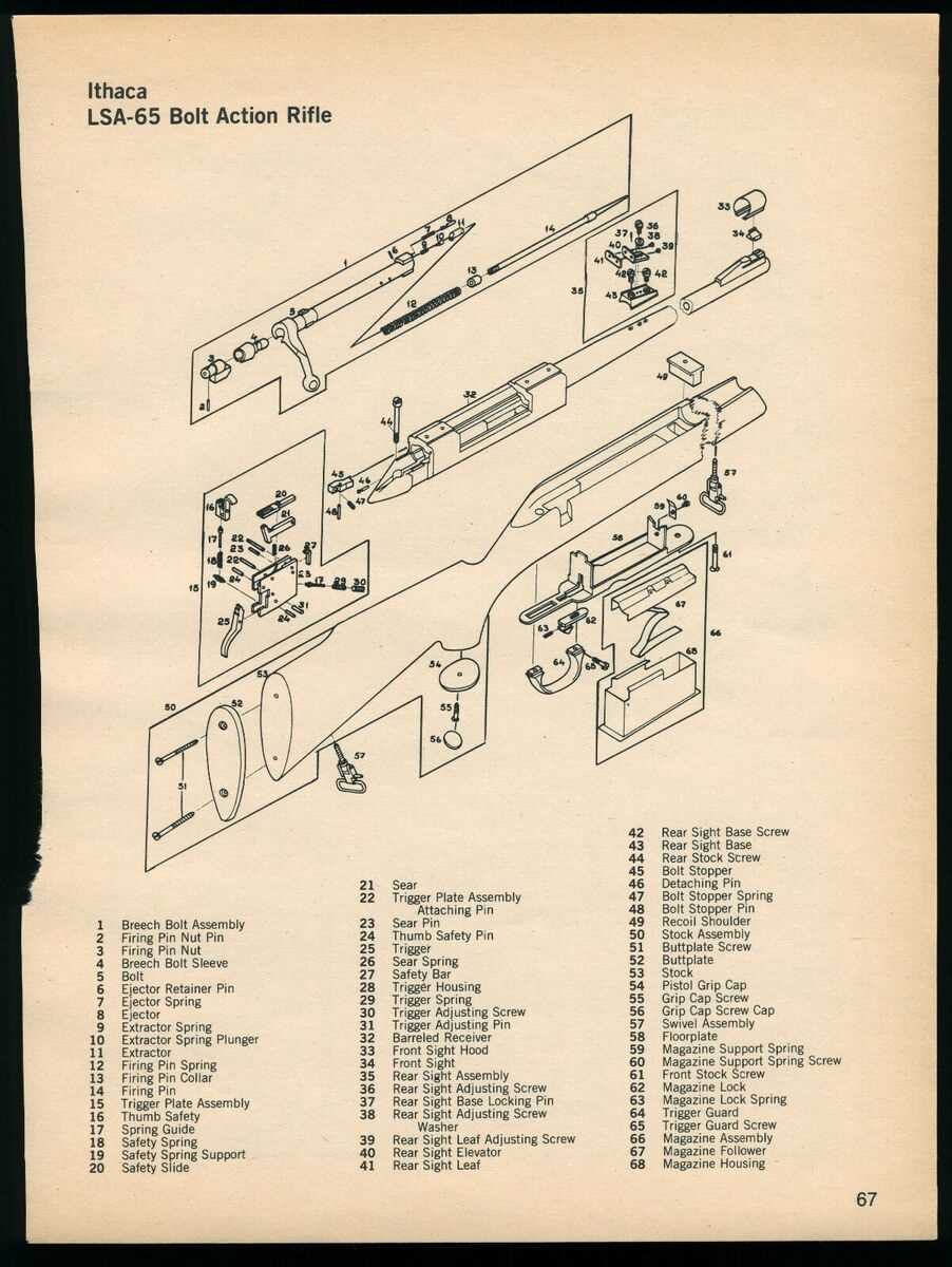 ithaca m49 parts diagram