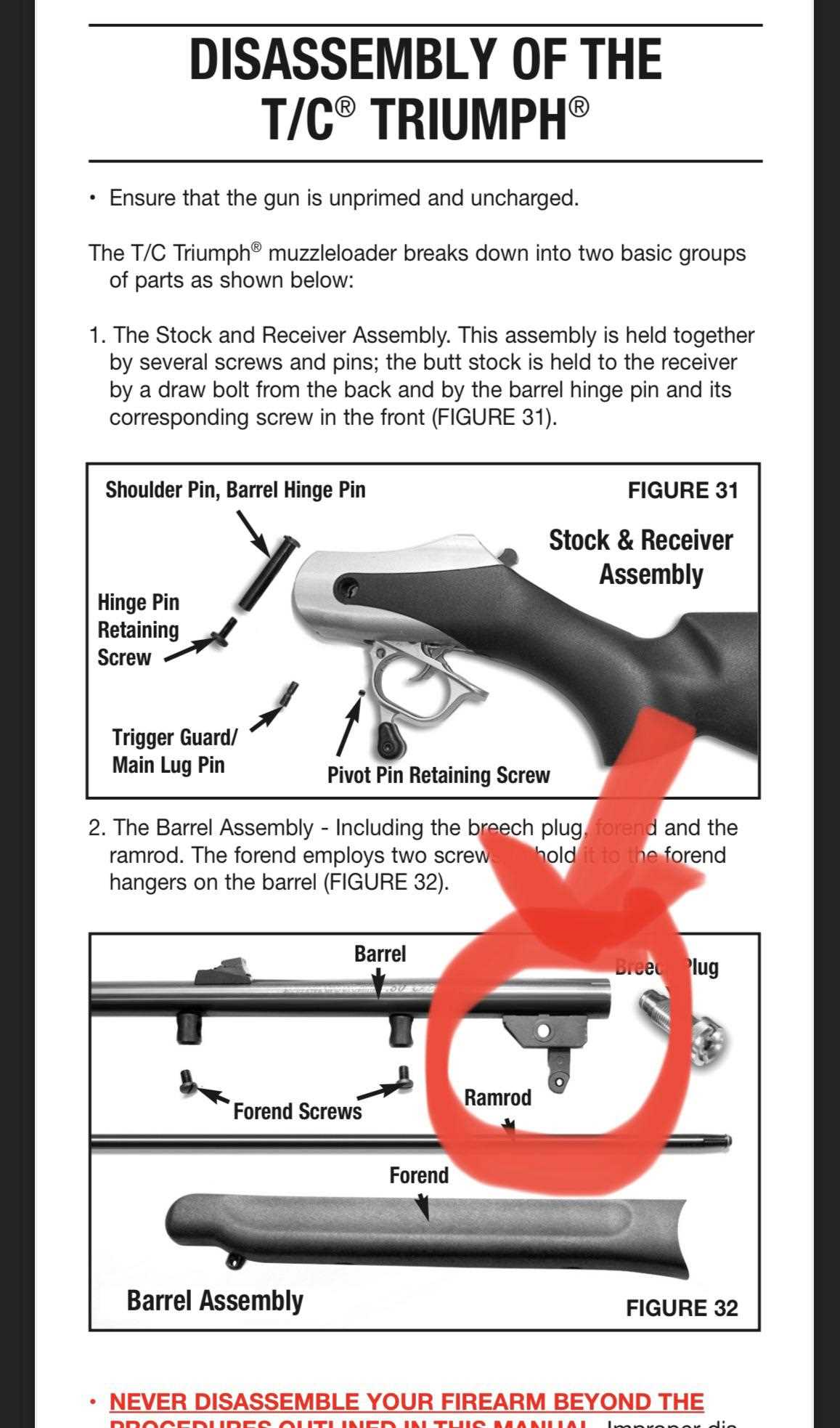 thompson center muzzleloader parts diagram