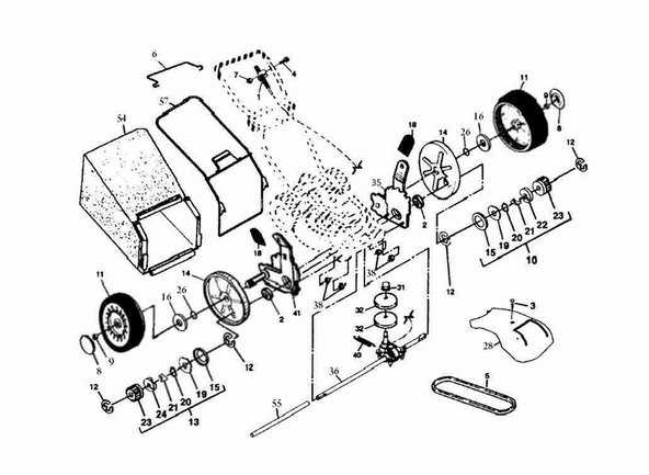 24 inch craftsman snowblower parts diagram