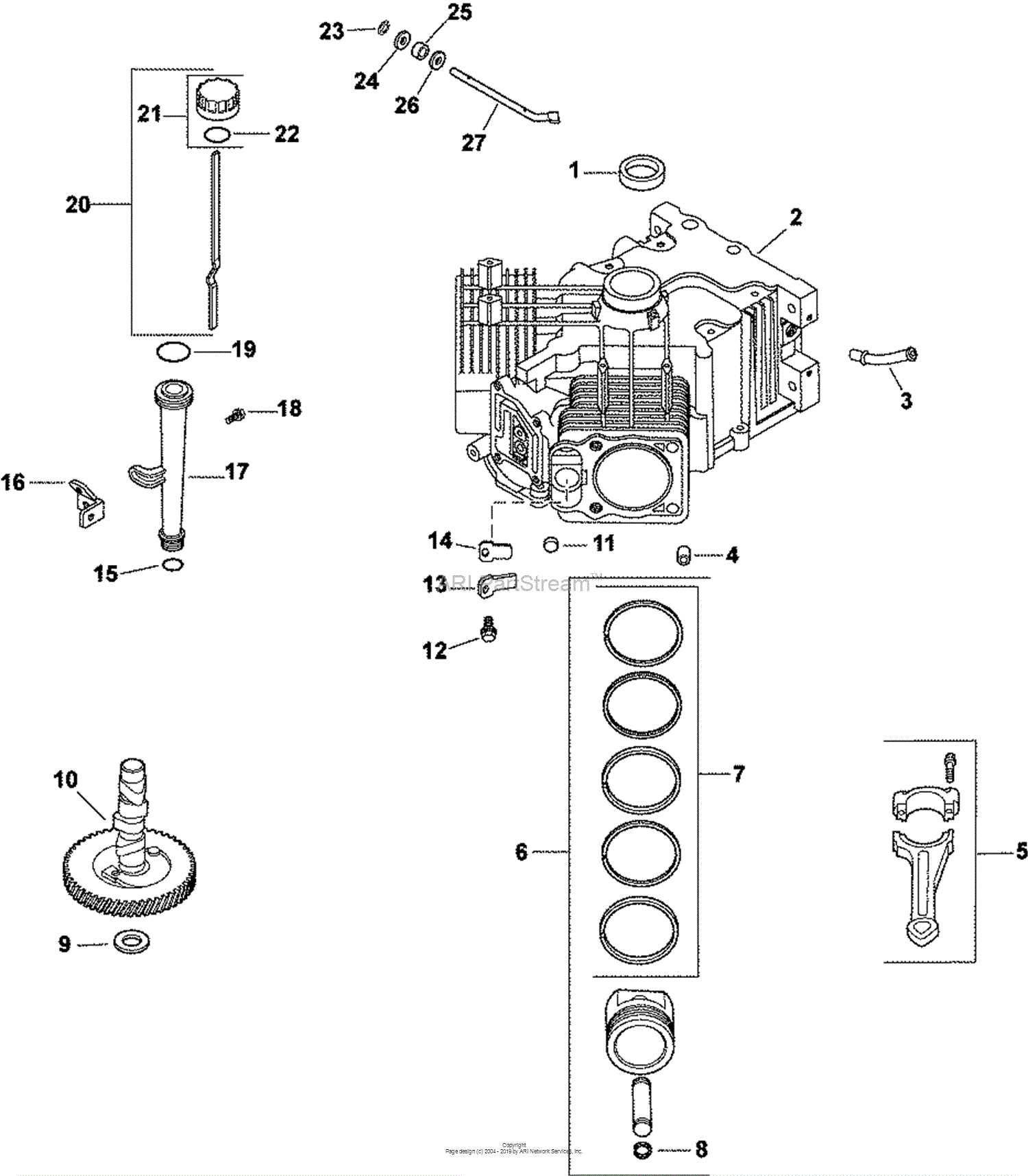 kohler cv23s parts diagram