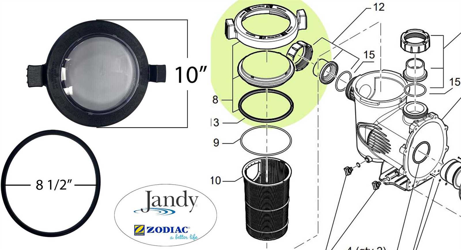 jandy pool pump parts diagram