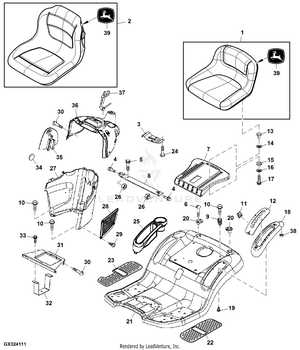 john deere 115 parts diagram