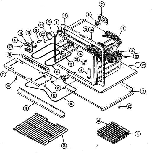 jenn air oven parts diagram