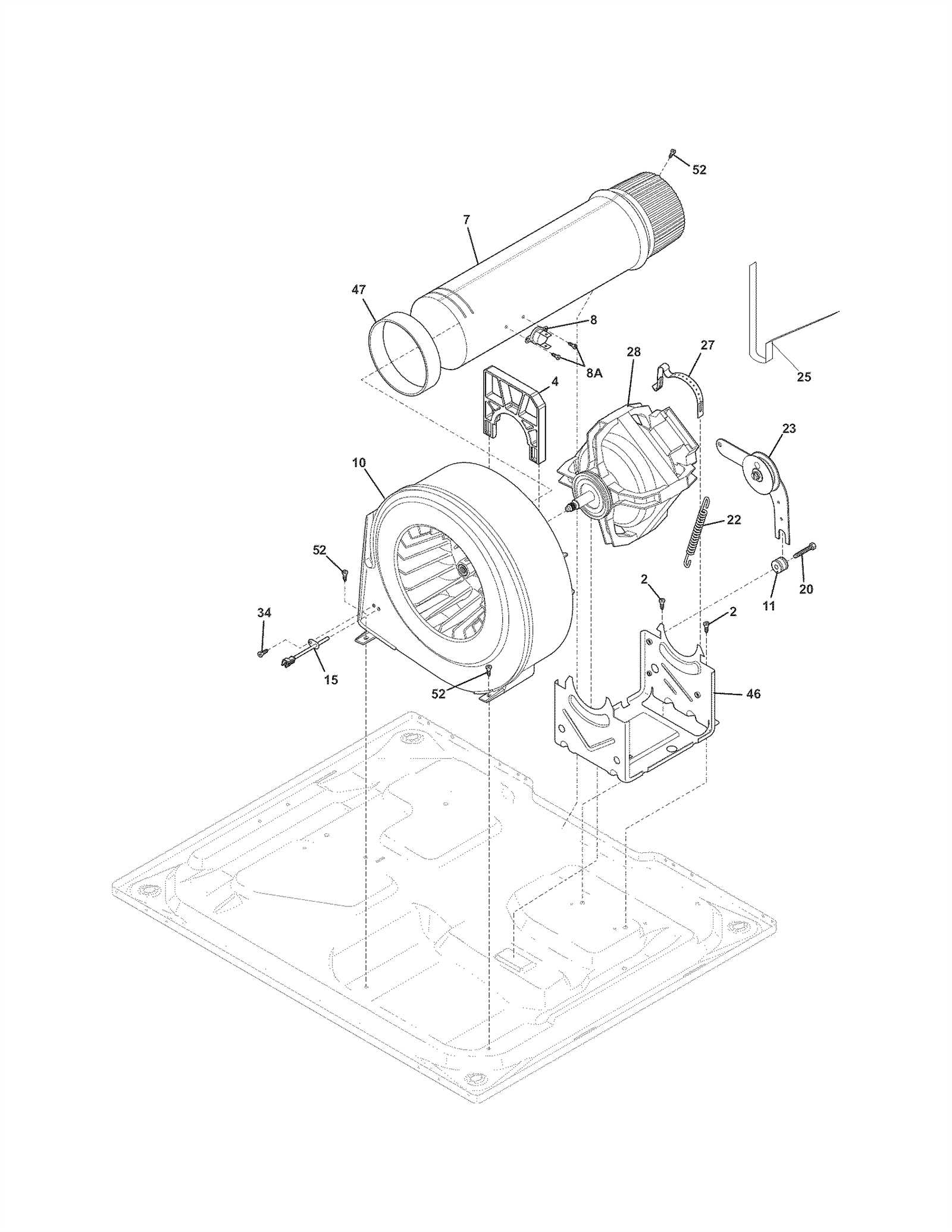 kenmore elite dryer parts diagram