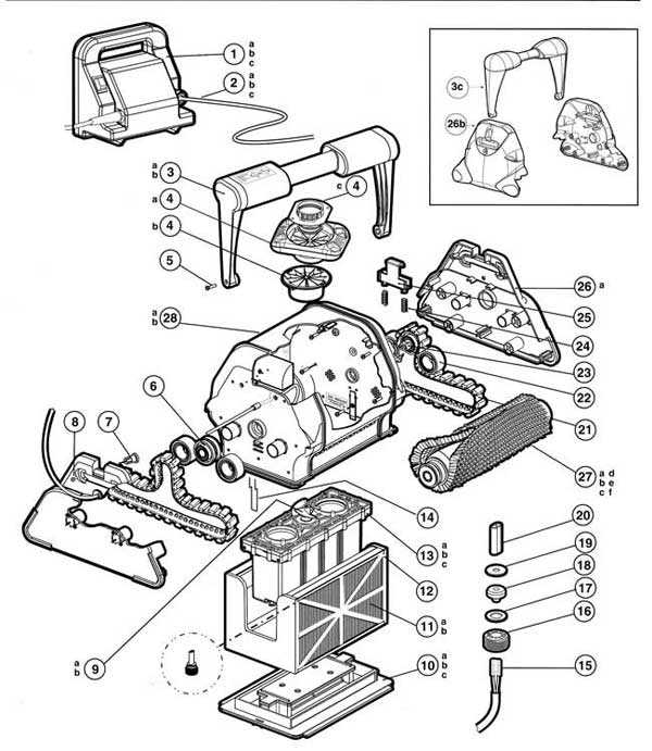 kreepy krauly parts diagram