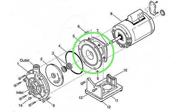 hayward pool pump parts diagram