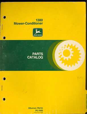 john deere 1219 haybine parts diagram