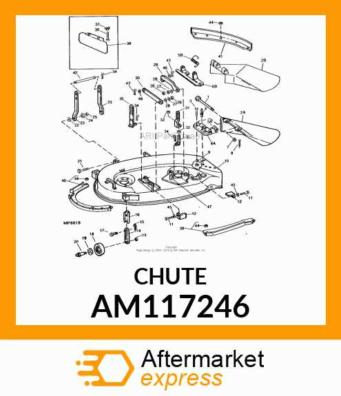 john deere 160 mower deck parts diagram