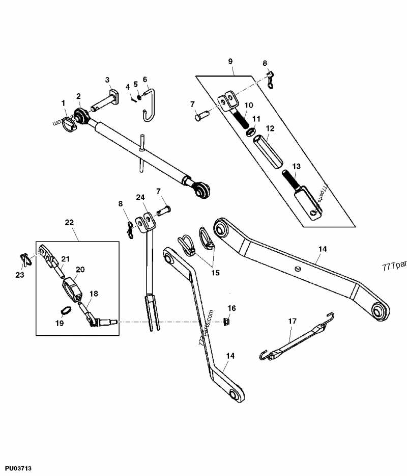 john deere 2025r parts diagram