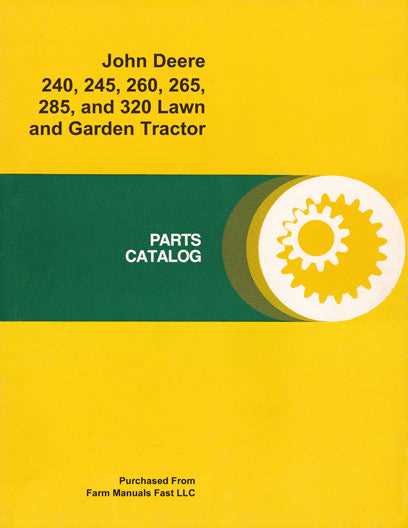 john deere 240 parts diagram