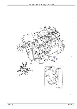 john deere 265 parts diagram