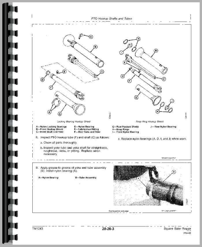 john deere 336 baler parts diagram