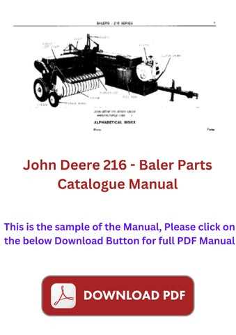 john deere 348 baler parts diagram