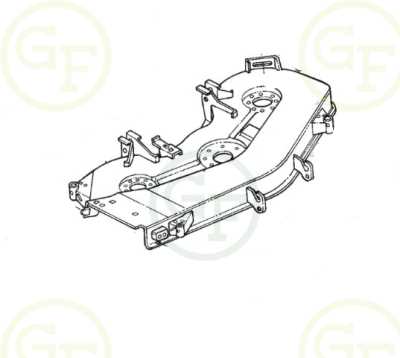 john deere 425 54 inch mower deck parts diagram