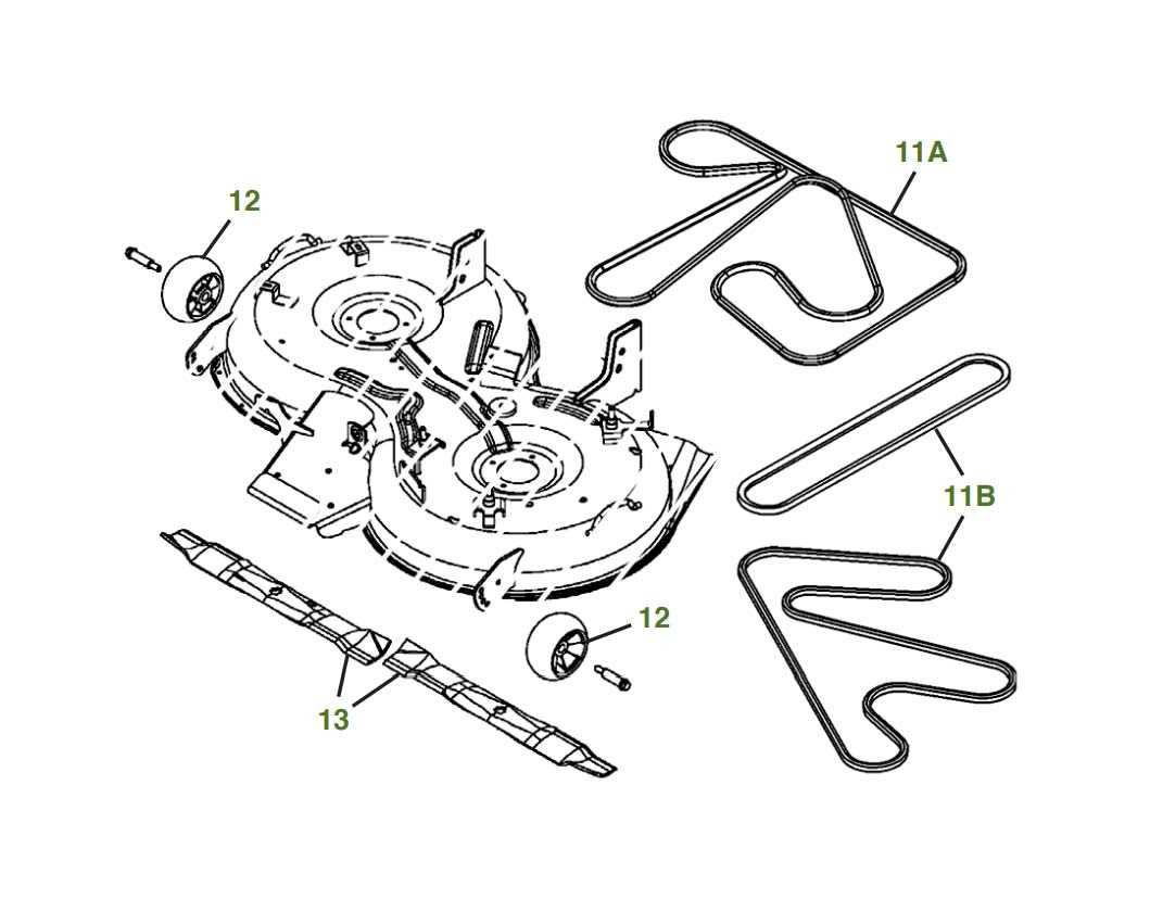 john deere 42c mower deck parts diagram