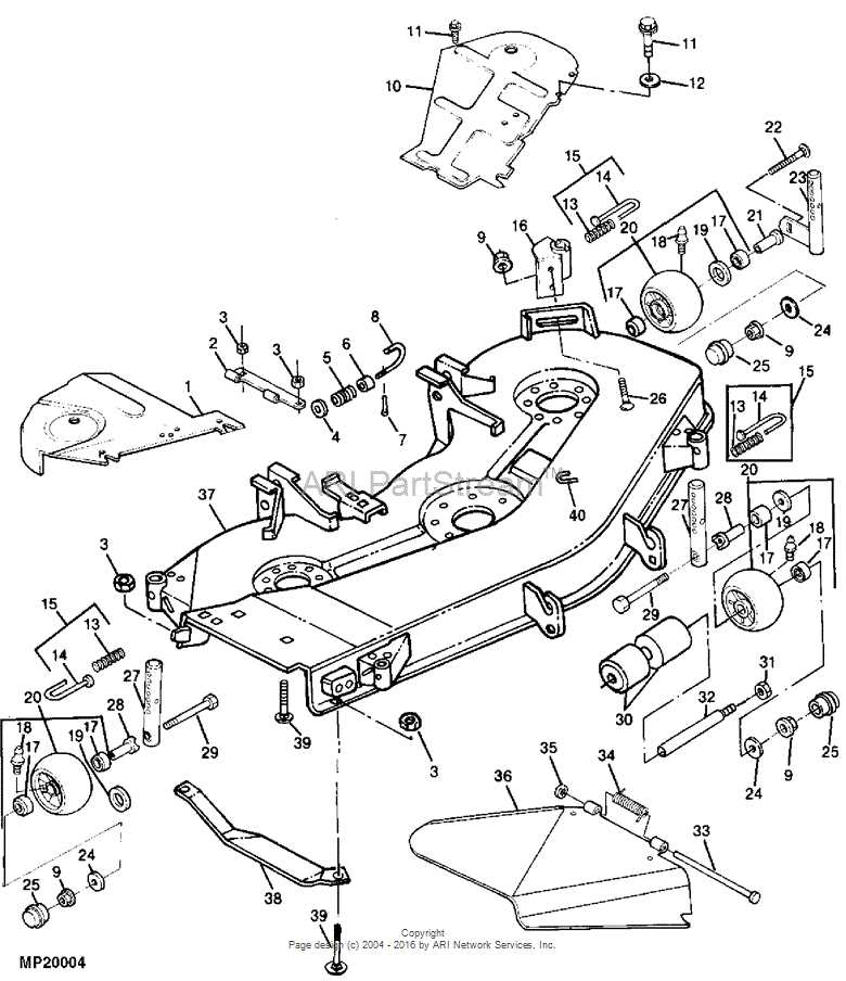 john deere 445 parts diagram