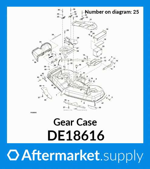 john deere 46 mower deck parts diagram
