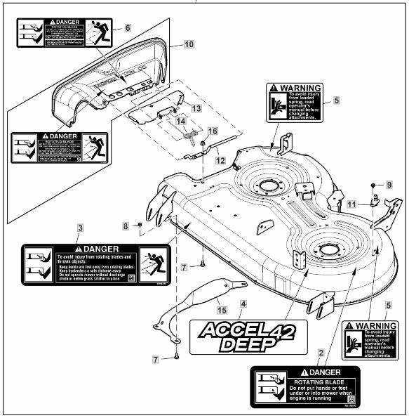 john deere 46 mower deck parts diagram