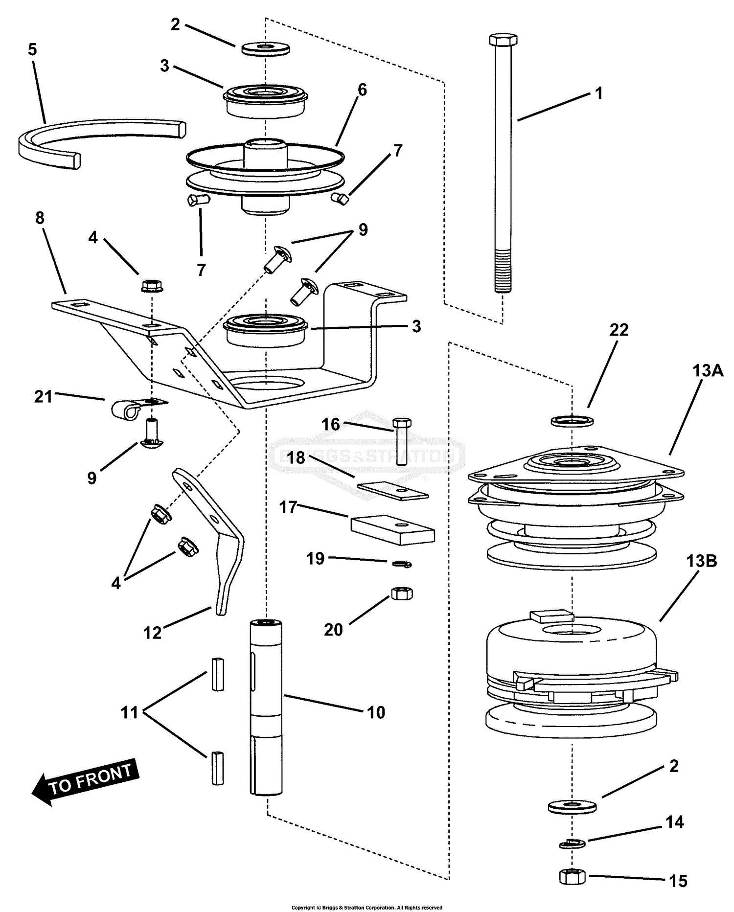 john deere gt235 deck parts diagram