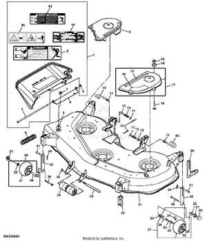 john deere lx277 48c mower deck parts diagram