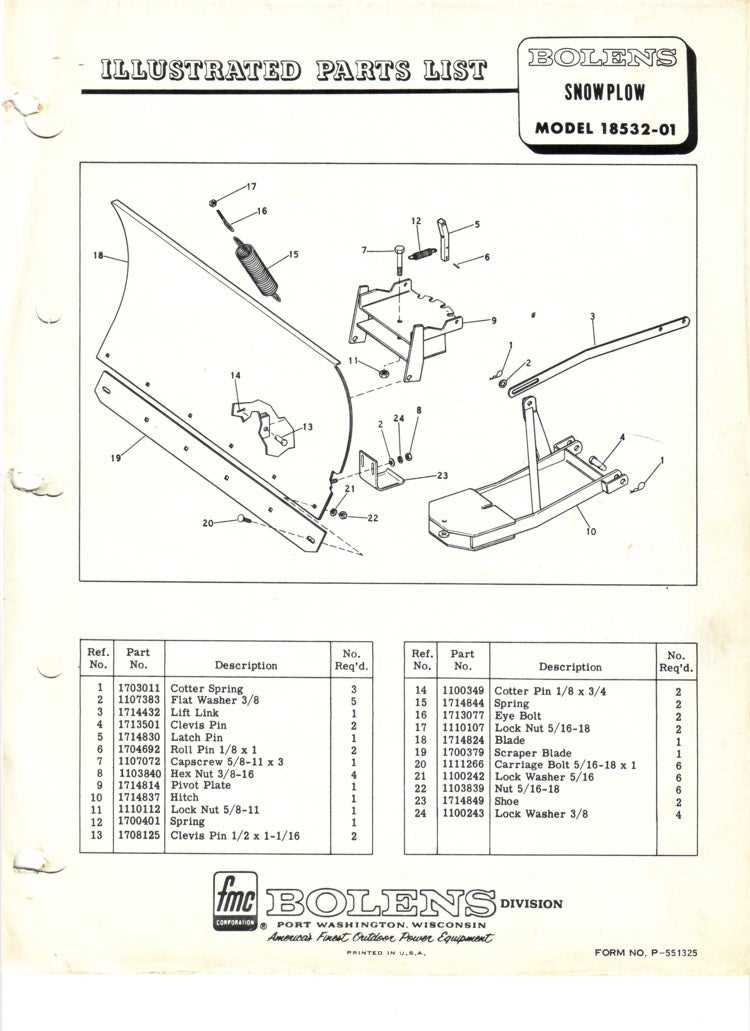 john deere snow plow parts diagram