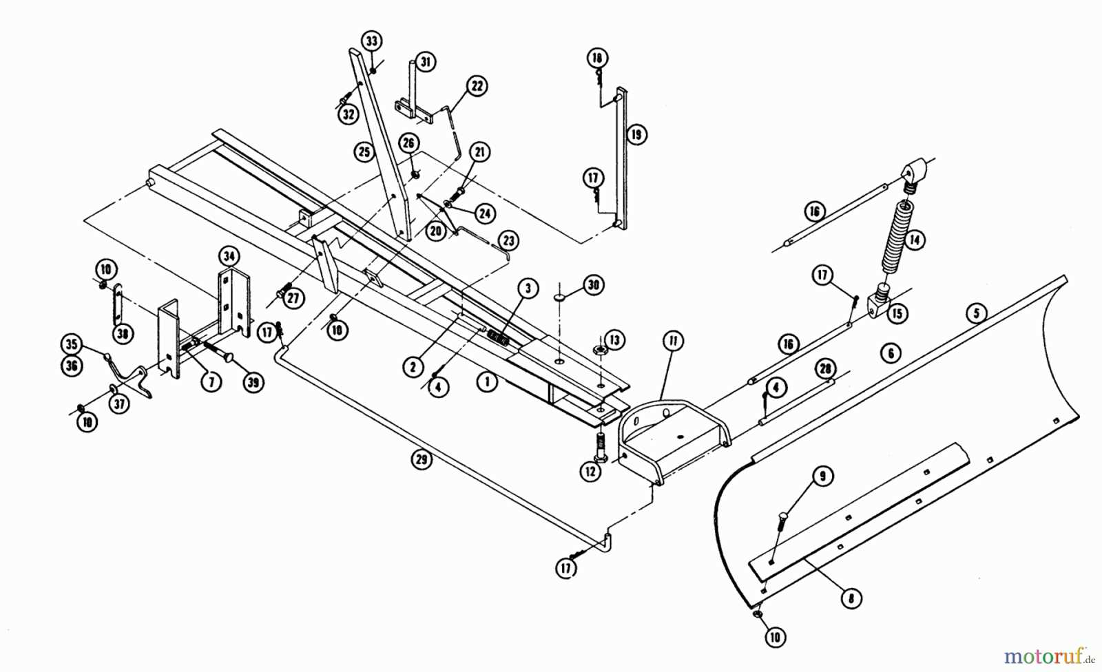 john deere snow plow parts diagram