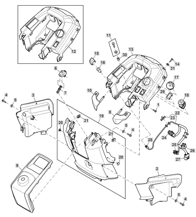 john deere x350 parts diagram