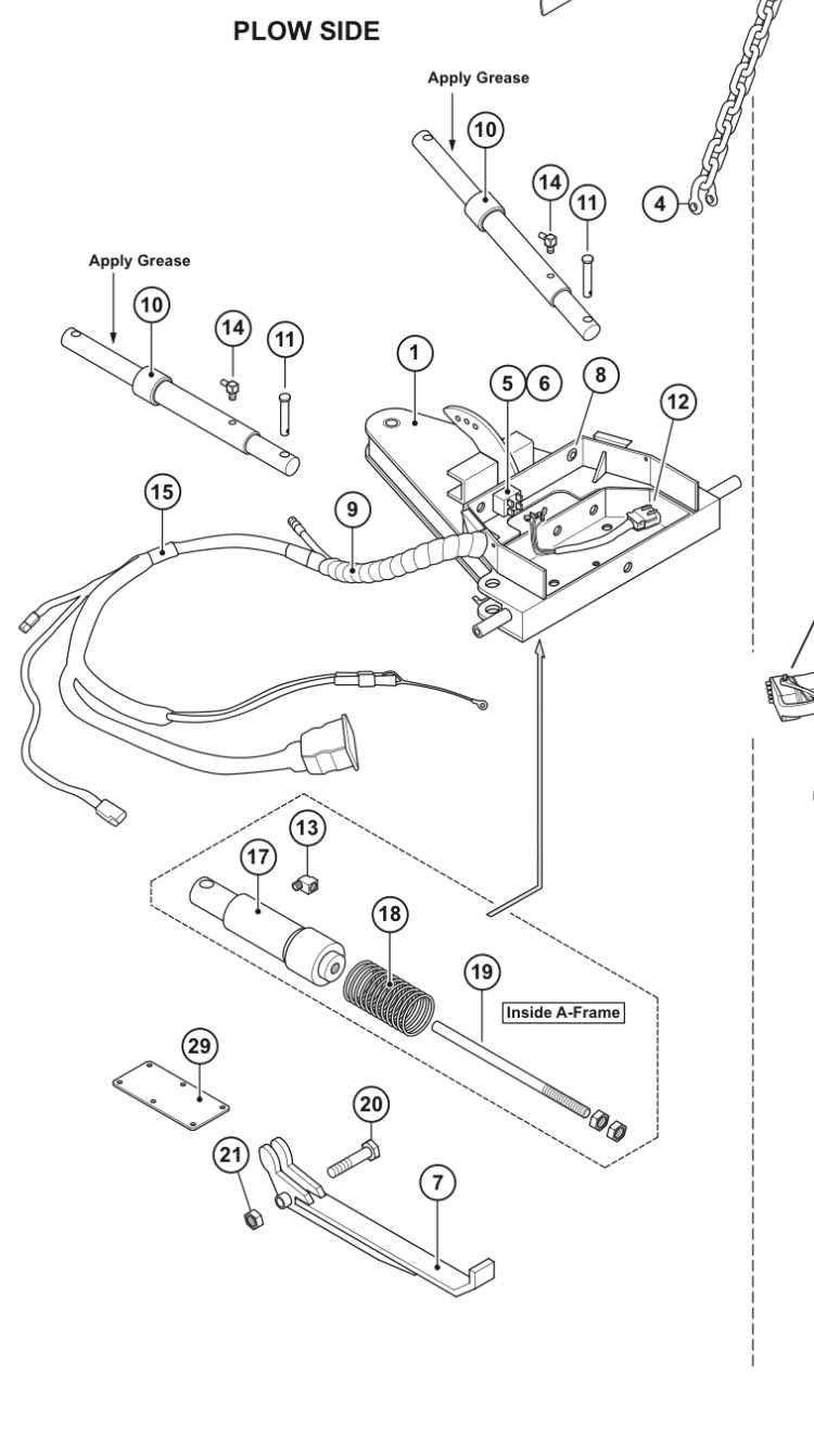 john deere x500 mower deck parts diagram