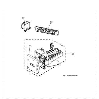 ge ice maker parts diagram