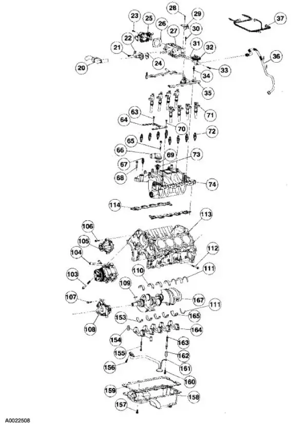 blueprint ford 4.6 engine parts diagram