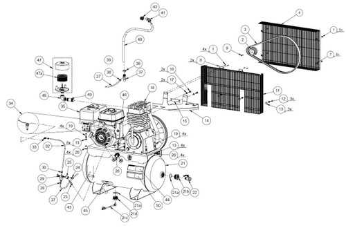 craftsman air compressor parts diagram