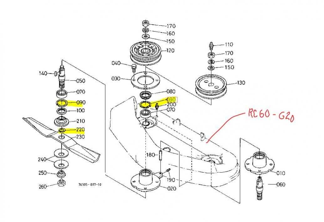 kubota zd21 mower deck parts diagram